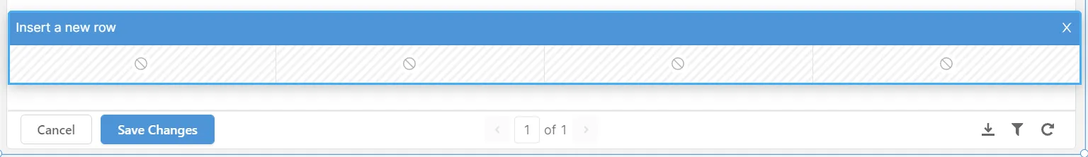 Insert new row