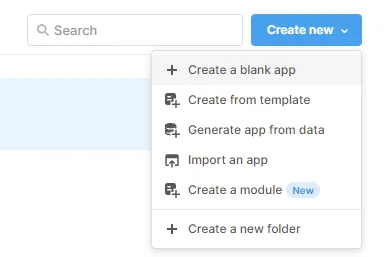Blank app